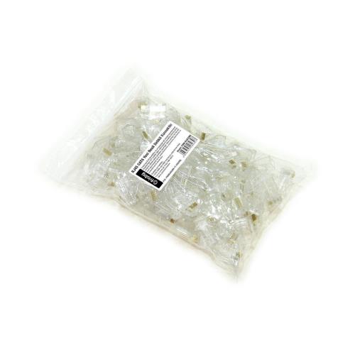 FRISBY FNW-RJ4528N EZ RJ-45 Cat 6 Yeni Nesil Delikli Konnektör 100lü Kutu